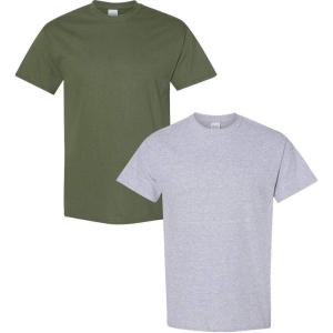 imageGildan Hammer Adult TShirt 2Pack Style GH000Militarysport Grey