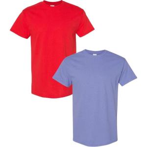 imageGildan Hammer Adult TShirt 2Pack Style GH000Red  Violet