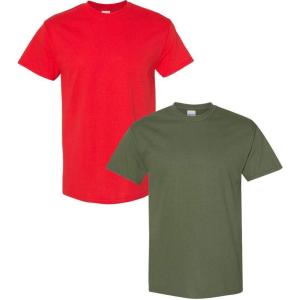 imageGildan Hammer Adult TShirt 2Pack Style GH000Redmilitary