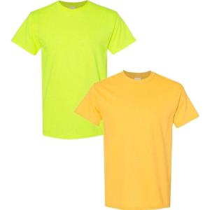 imageGildan Hammer Adult TShirt 2Pack Style GH000Safety Greendaisy