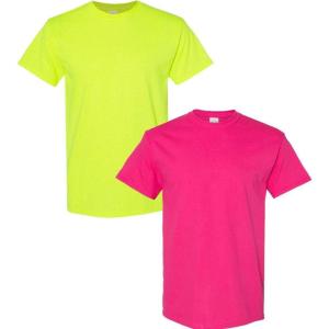 imageGildan Hammer Adult TShirt 2Pack Style GH000Safety Greenheliconia