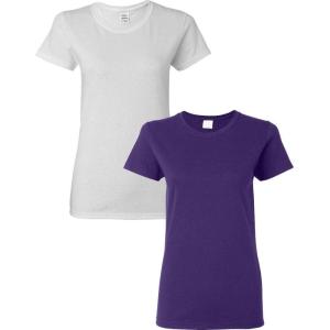 imageGildan Hammer Adult TShirt 2Pack Style GH000WhitePurple