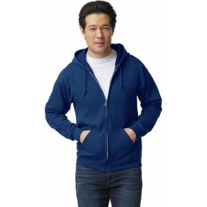 imageGildan Mens Full Zip Hooded SweatshirtNavy 1pack