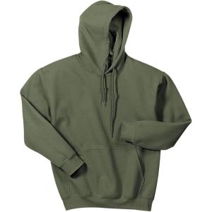 imageGildan Mens Heavy Blend Fleece Hooded Sweatshirt G18500 XXLarge Military Green