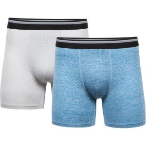 imageGildan Performance Mens Driftknit Modern Underwear 2PackGrey Violet HtrBlue Saph Htr Trunk