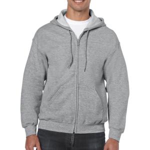 imageGildan Unisex Adult Fleece QuarterZip Cadet Collar Sweatshirt Style G18800Sport Grey