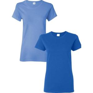 imageGildan Womens Heavy Cotton TShirt Style G5000L 2PackCarolina Blueroyal