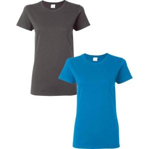 imageGildan Womens Heavy Cotton TShirt Style G5000L 2PackCharcoalsapphire