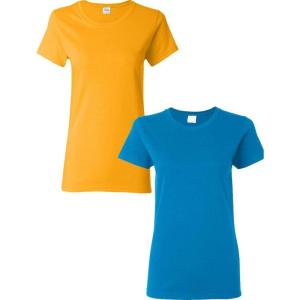 imageGildan Womens Heavy Cotton TShirt Style G5000L 2PackGoldsapphire