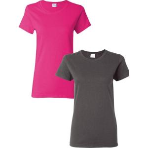 imageGildan Womens Heavy Cotton TShirt Style G5000L 2PackHeliconiacharcoal