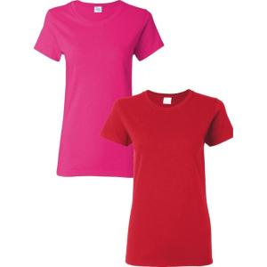 imageGildan Womens Heavy Cotton TShirt Style G5000L 2PackHeliconiared