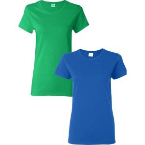 imageGildan Womens Heavy Cotton TShirt Style G5000L 2PackIrish Greenroyal