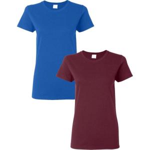 imageGildan Womens Heavy Cotton TShirt Style G5000L 2PackRoyalmaroon