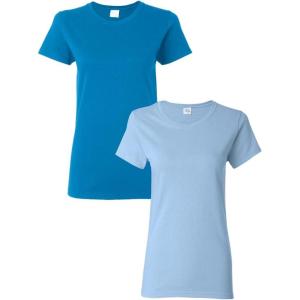 imageGildan Womens Heavy Cotton TShirt Style G5000L 2PackSapphirelightblue