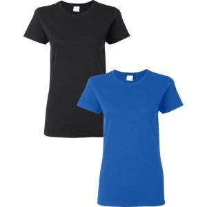 imageGildan Womens Softstyle Cotton TShirt Style G64000l MultipackBlackroyal