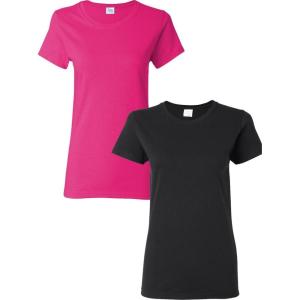 imageGildan Womens Softstyle Cotton TShirt Style G64000l MultipackHeliconiablack