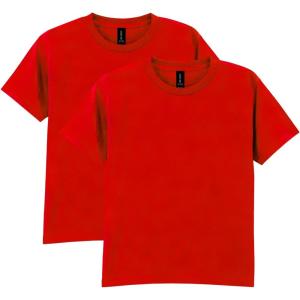 imageGildan Youth DryBlend TShirt Style G8000B 2PackRed