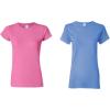 imageGildan Womens Heavy Cotton TShirt Style G5000L 2PackAzaleaCarolina Blue