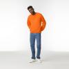 imageGildan unisexadult Fleece Crewneck Sweatshirt Style G18000 MultipackSafety Orange 1pack