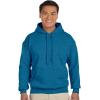 imageGildan Mens Heavy Blend Drawcord Hooded Sweatshirt Safety PinkAntique Sapphire