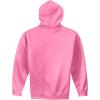 imageGildan Mens Heavy Blend Drawcord Hooded Sweatshirt Safety PinkAzalea