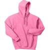 imageGildan Mens Heavy Blend Drawcord Hooded Sweatshirt Safety PinkAzalea