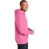 imageGildan Mens Heavy Blend Drawcord Hooded Sweatshirt Safety PinkAzalea