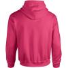imageGildan Mens Heavy Blend Drawcord Hooded Sweatshirt Safety PinkHeather Sport Dark Navy