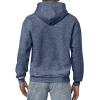 imageGildan Mens Heavy Blend Drawcord Hooded Sweatshirt Safety PinkHeather Sport Dark Navy
