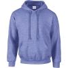 imageGildan Mens Heavy Blend Drawcord Hooded Sweatshirt Safety PinkHeather Sport Royal
