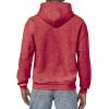 imageGildan Mens Heavy Blend Drawcord Hooded Sweatshirt Safety PinkHeather Sport Scarlet Red