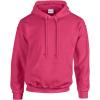 imageGildan Mens Heavy Blend Drawcord Hooded Sweatshirt Safety PinkHeather Sport Scarlet Red