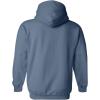 imageGildan Mens Heavy Blend Drawcord Hooded Sweatshirt Safety PinkLegionblue