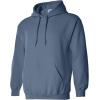 imageGildan Mens Heavy Blend Drawcord Hooded Sweatshirt Safety PinkLegionblue