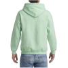 imageGildan Mens Heavy Blend Drawcord Hooded Sweatshirt Safety PinkMintgreen