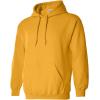 imageGildan Mens Heavy Blend Drawcord Hooded Sweatshirt Safety PinkStandard Gold