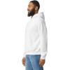 imageGildan Mens Heavy Blend Drawcord Hooded Sweatshirt Safety PinkWhite