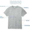 imageGildan Ultra Cotton TShirt Style G2000 MultipackHeather Navy 3pack