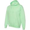 imageGildan Mens Heavy Blend Drawcord Hooded Sweatshirt Safety PinkMintgreen