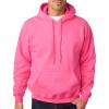 imageGildan Mens Heavy Blend Drawcord Hooded Sweatshirt Safety PinkSafety Pink
