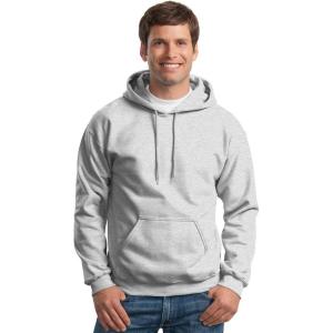 imageGildan Mens Heavy Blend Drawcord Hooded Sweatshirt Safety PinkAsh