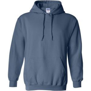 imageGildan Mens Heavy Blend Drawcord Hooded Sweatshirt Safety PinkLegionblue