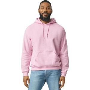 imageGildan Mens Heavy Blend Drawcord Hooded Sweatshirt Safety PinkLight Pink