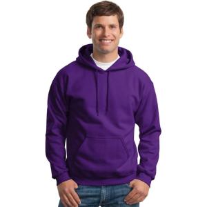 imageGildan Mens Heavy Blend Drawcord Hooded Sweatshirt Safety PinkPurple