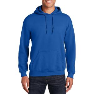 imageGildan Mens Heavy Blend Drawcord Hooded Sweatshirt Safety PinkRoyal