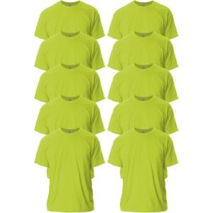 imageGildan Ultra Cotton TShirt Style G2000 MultipackSafety Green 10pack