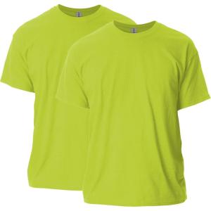 imageGildan Ultra Cotton TShirt Style G2000 MultipackSafety Green 2pack