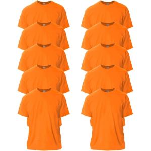 imageGildan Ultra Cotton TShirt Style G2000 MultipackSafety Orange 10pack