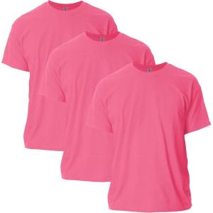 imageGildan Ultra Cotton TShirt Style G2000 MultipackSafety Pink 3pack