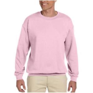 imageGildan unisexadult Fleece Crewneck Sweatshirt Style G18000 MultipackLight Pink 1pack